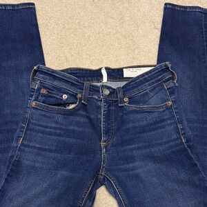 rag & bone Dark Blue Straight Leg Jeans